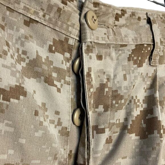 Buzz Off USMC Slacks Pants Men's Small Camo Pockets Button Fly Military Utility - Picture 4 of 9